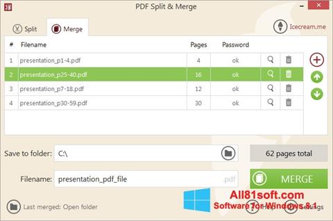 ภาพหน้าจอ PDF Split and Merge สำหรับ Windows 8.1
