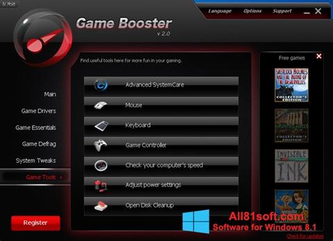 ภาพหน้าจอ Game Booster สำหรับ Windows 8.1