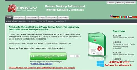 ภาพหน้าจอ Ammyy Admin สำหรับ Windows 8.1