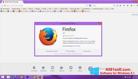 ภาพหน้าจอ Mozilla Firefox Offline Installer สำหรับ Windows 8.1