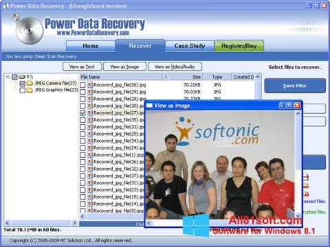 ภาพหน้าจอ Power Data Recovery สำหรับ Windows 8.1