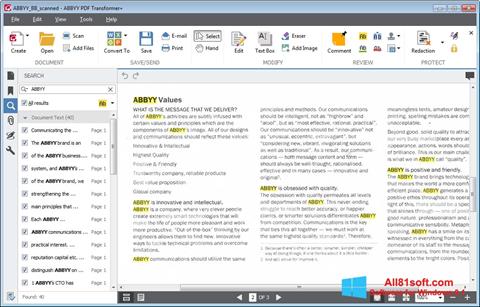 ภาพหน้าจอ ABBYY PDF Transformer สำหรับ Windows 8.1