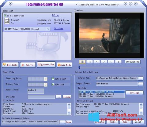 ภาพหน้าจอ Total Video Converter สำหรับ Windows 8.1