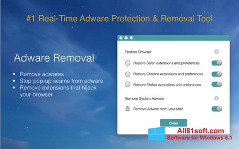 ภาพหน้าจอ Adware Removal Tool สำหรับ Windows 8.1