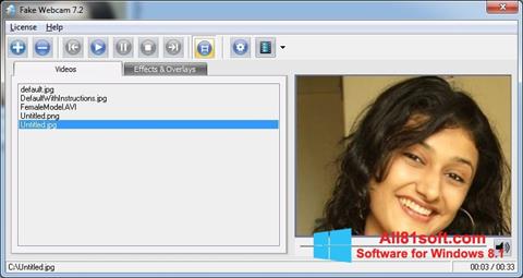 ภาพหน้าจอ Fake Webcam สำหรับ Windows 8.1