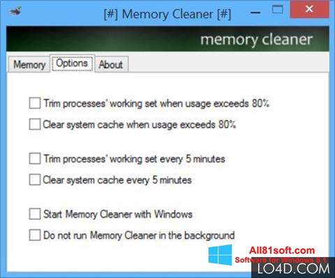 ภาพหน้าจอ Memory Cleaner สำหรับ Windows 8.1
