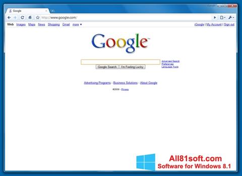 ภาพหน้าจอ Google Chrome Beta สำหรับ Windows 8.1