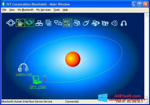 ภาพหน้าจอ BlueSoleil สำหรับ Windows 8.1