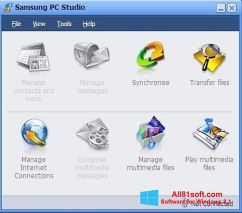 ภาพหน้าจอ Samsung PC Studio สำหรับ Windows 8.1