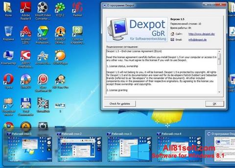 ภาพหน้าจอ Dexpot สำหรับ Windows 8.1