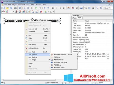 ภาพหน้าจอ Foxit PDF Editor สำหรับ Windows 8.1