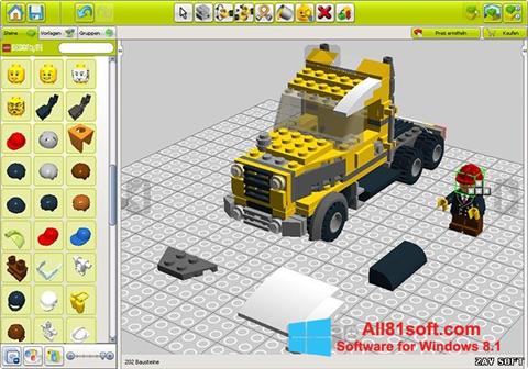 ภาพหน้าจอ LEGO Digital Designer สำหรับ Windows 8.1