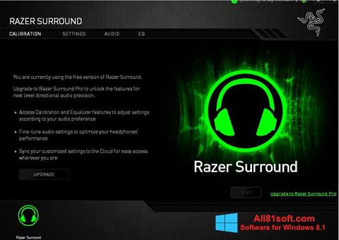 ภาพหน้าจอ Razer Surround สำหรับ Windows 8.1