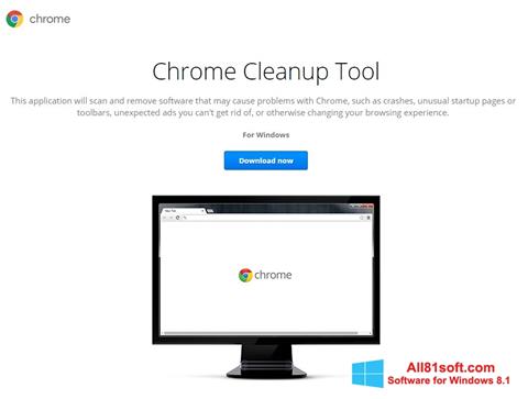ภาพหน้าจอ Chrome Cleanup Tool สำหรับ Windows 8.1