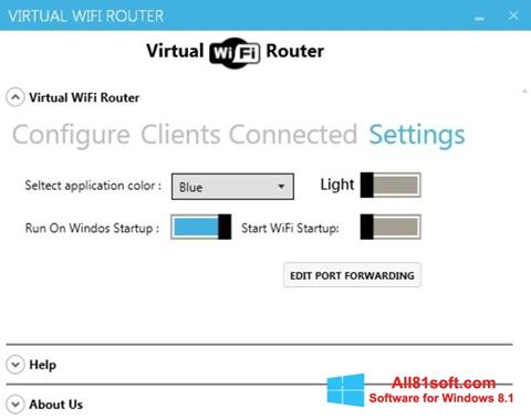 ภาพหน้าจอ Virtual WiFi Router สำหรับ Windows 8.1