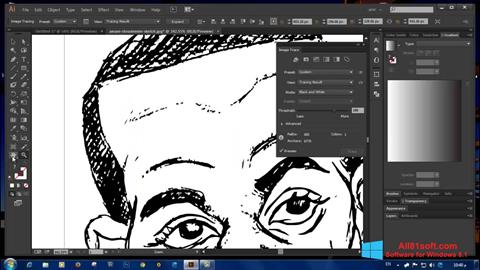 ภาพหน้าจอ Adobe Illustrator CC สำหรับ Windows 8.1