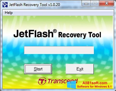 ภาพหน้าจอ JetFlash Recovery Tool สำหรับ Windows 8.1