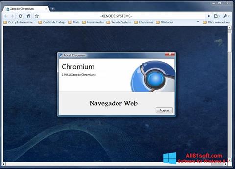 ภาพหน้าจอ Chromium สำหรับ Windows 8.1