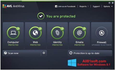 ภาพหน้าจอ AVG AntiVirus Pro สำหรับ Windows 8.1