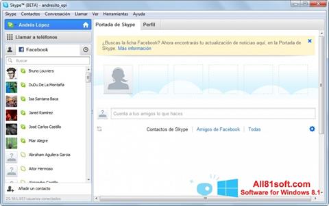 ภาพหน้าจอ Skype Beta สำหรับ Windows 8.1