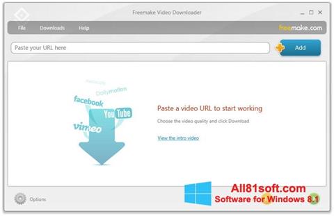 ภาพหน้าจอ Freemake Video Downloader สำหรับ Windows 8.1