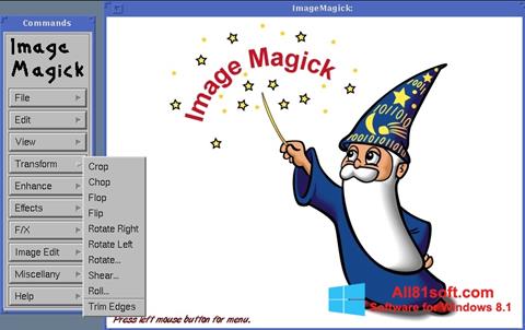 ภาพหน้าจอ ImageMagick สำหรับ Windows 8.1